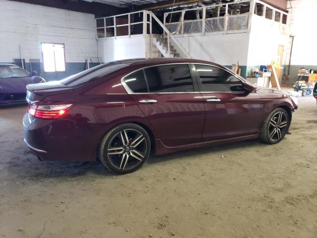 1HGCR2F59HA118914 - 2017 HONDA ACCORD SPORT BURGUNDY photo 3