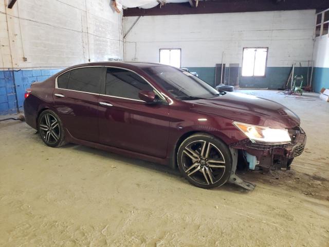 1HGCR2F59HA118914 - 2017 HONDA ACCORD SPORT BURGUNDY photo 4