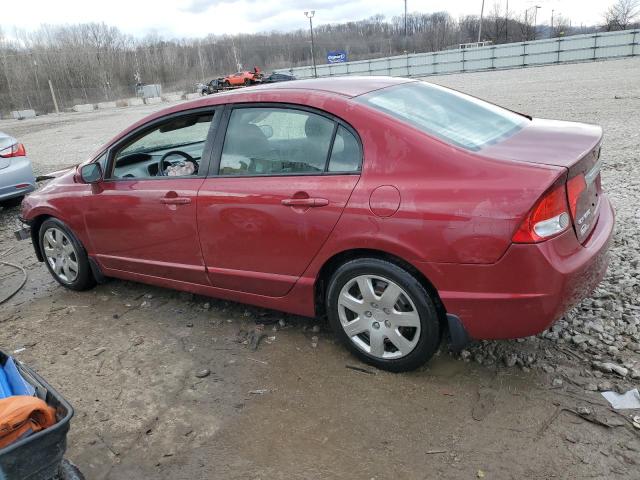 19XFA1F52BE027288 - 2011 HONDA CIVIC LX BURGUNDY photo 2