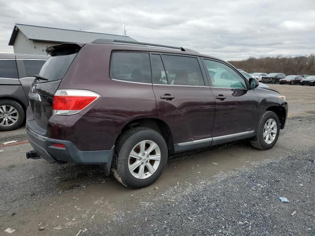 5TDBK3EH1BS063692 - 2011 TOYOTA HIGHLANDER BASE برغندي صورة 3