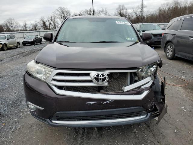 5TDBK3EH1BS063692 - 2011 TOYOTA HIGHLANDER BASE برغندي صورة 5