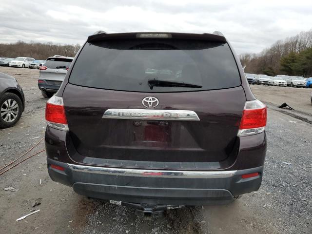 5TDBK3EH1BS063692 - 2011 TOYOTA HIGHLANDER BASE برغندي صورة 6