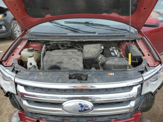 2FMDK3JC2EBA42645 - 2014 FORD EDGE SEL BURGUNDY photo 12