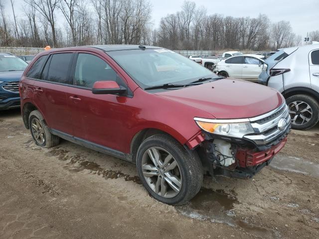 2FMDK3JC2EBA42645 - 2014 FORD EDGE SEL BURGUNDY photo 4