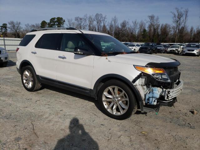 1FM5K7D85DGA20262 - 2013 FORD EXPLORER XLT WHITE photo 4