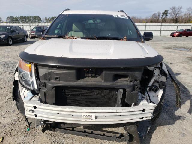 1FM5K7D85DGA20262 - 2013 FORD EXPLORER XLT WHITE photo 5