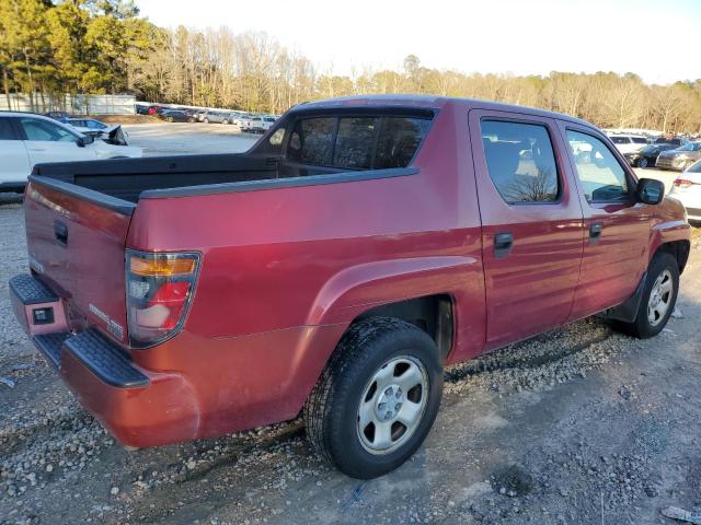 2HJYK16236H562051 - 2006 HONDA RIDGELINE RT RED photo 3