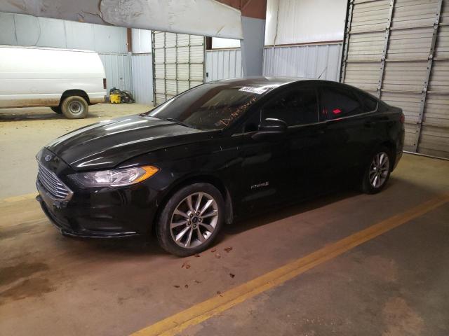 3FA6P0LU4HR114010 - 2017 FORD FUSION SE HYBRID BLACK photo 1