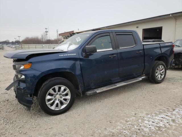 3GCPYBEH0KG157060 - 2019 CHEVROLET SILVERADO K1500 CUSTOM BLUE photo 1