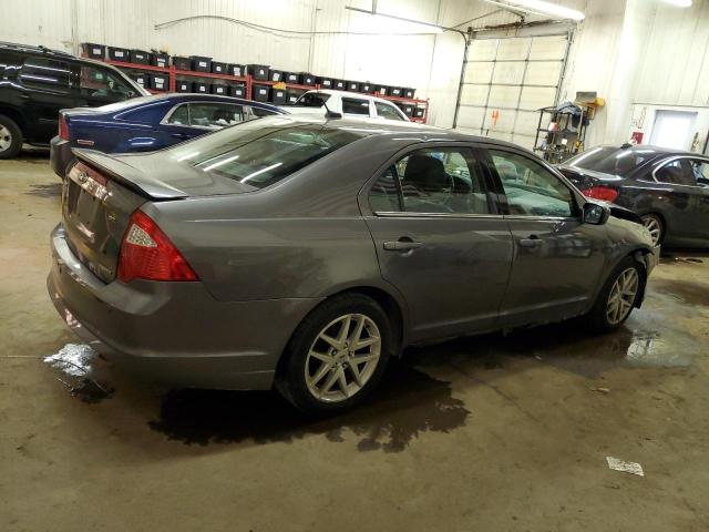 3FAHP0JG9CR301886 - 2012 FORD FUSION SEL GRAY photo 3