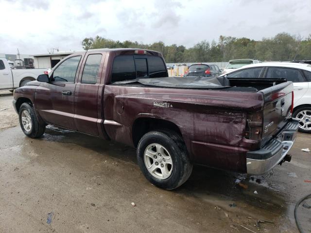 1D7HE42K15S149240 - 2005 DODGE DAKOTA SLT BURGUNDY photo 2