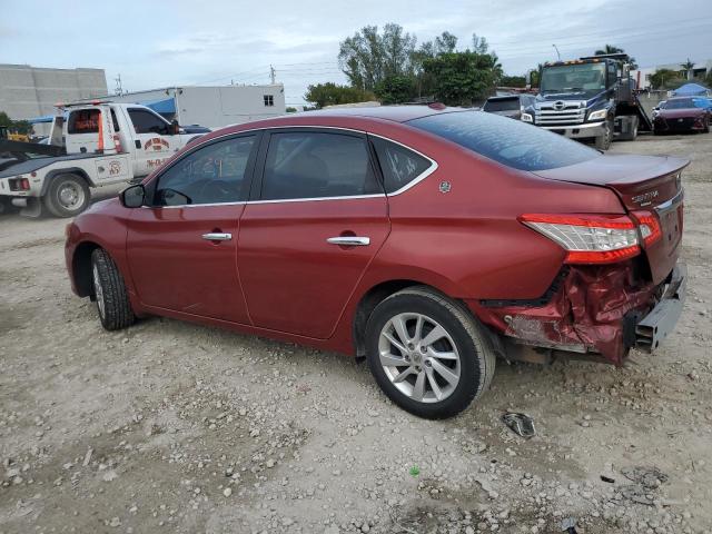 3N1AB7AP9FY320020 - 2015 NISSAN SENTRA S RED photo 2