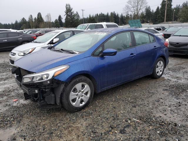 3KPFK4A74HE115579 - 2017 KIA FORTE LX BLUE photo 1