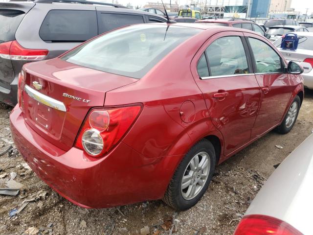 1G1JC5SHXE4115550 - 2014 CHEVROLET SONIC LT RED photo 4