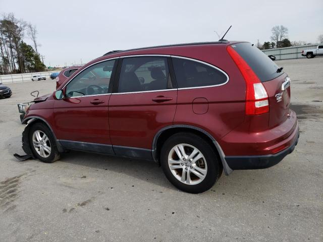 5J6RE3H7XAL042214 - 2010 HONDA CR-V EXL RED photo 2