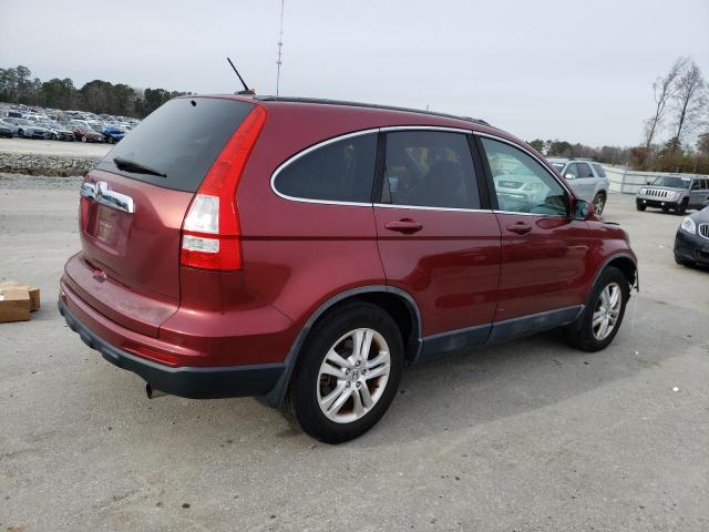 5J6RE3H7XAL042214 - 2010 HONDA CR-V EXL RED photo 3