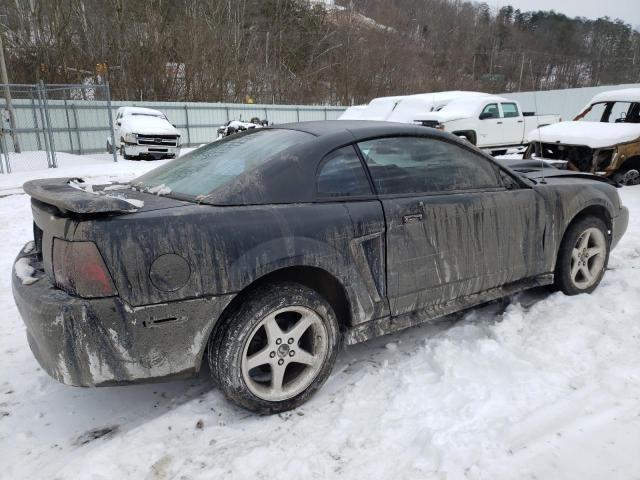 1FAFP40422F142517 - 2002 FORD MUSTANG BLACK photo 3