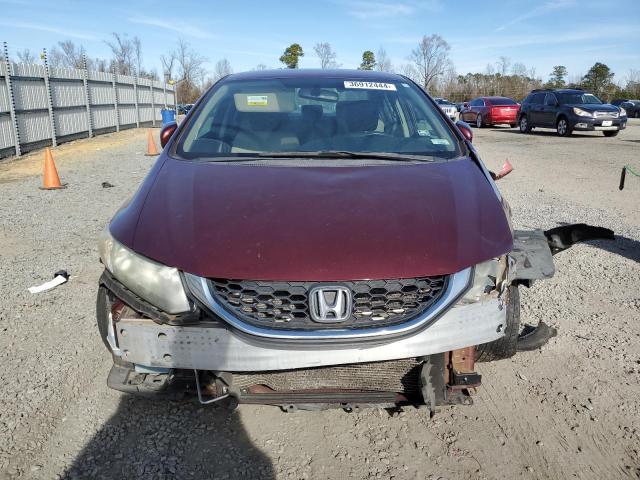 2HGFB2F52EH509191 - 2014 HONDA CIVIC LX BURGUNDY photo 5