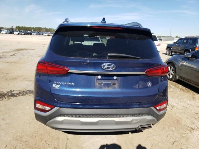 5NMS53AD6KH001671 - 2019 HYUNDAI SANTA FE LIMITED BLUE photo 6