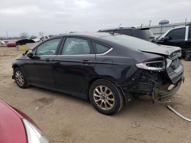 3FA6P0G71GR212026 - 2016 FORD FUSION S BLACK photo 2