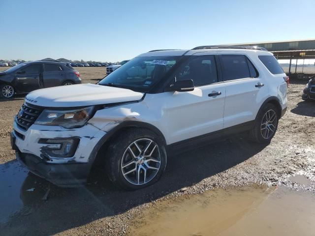 1FM5K8GTXHGD86195 - 2017 FORD EXPLORER SPORT WHITE photo 1