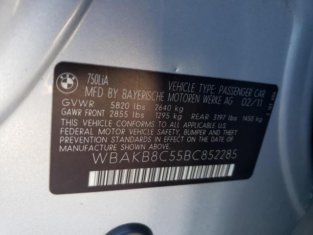 WBAKB8C55BC852285 - 2011 BMW ALPINA B7 LI SILVER photo 13