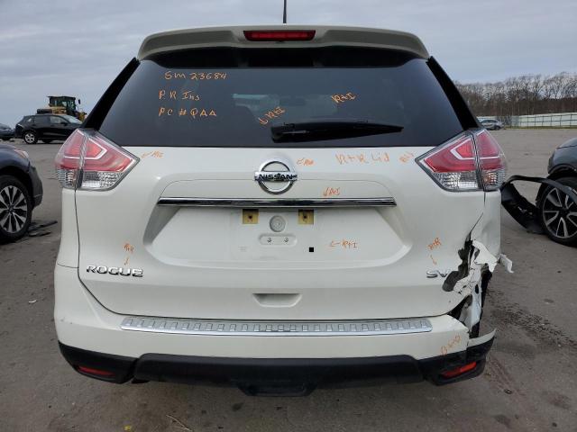 KNMAT2MV4GP600356 - 2016 NISSAN ROGUE S WHITE photo 6