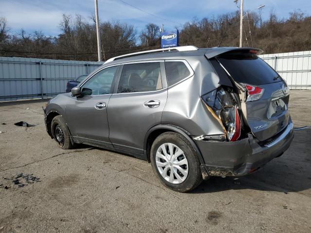 KNMAT2MV3GP597031 - 2016 NISSAN ROGUE S GRAY photo 2