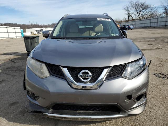 KNMAT2MV3GP597031 - 2016 NISSAN ROGUE S GRAY photo 5