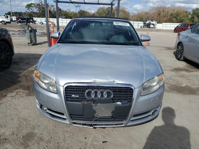 WAUDH48H78K007357 - 2008 AUDI A4 3.2 CABRIOLET QUATTRO SILVER photo 5