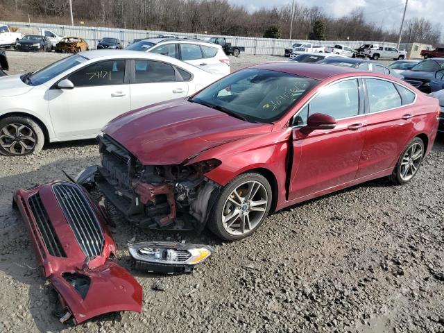 3FA6P0D92FR236839 - 2015 FORD FUSION TITANIUM RED photo 1