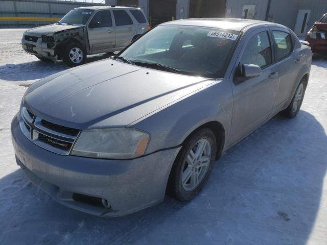 1C3CDZCG1DN687422 - 2013 DODGE AVENGER SXT GRAY photo 2