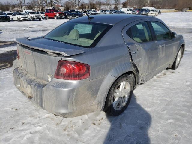 1C3CDZCG1DN687422 - 2013 DODGE AVENGER SXT GRAY photo 4