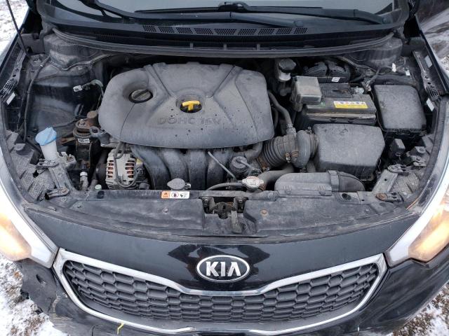 KNAFK4A61G5449115 - 2016 KIA FORTE LX BLACK photo 11