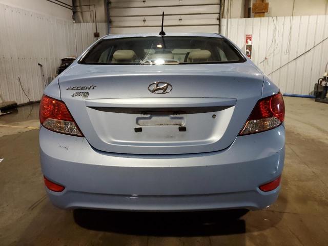 KMHCT4AE0EU744960 - 2014 HYUNDAI ACCENT GLS BLUE photo 6