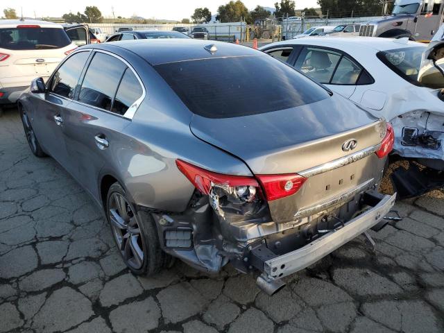 JN1BV7AP0FM354846 - 2015 INFINITI Q50 BASE GRAY photo 2