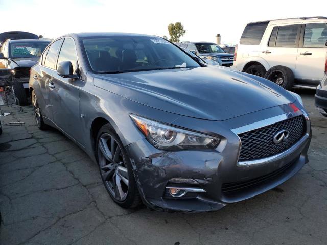 JN1BV7AP0FM354846 - 2015 INFINITI Q50 BASE GRAY photo 4