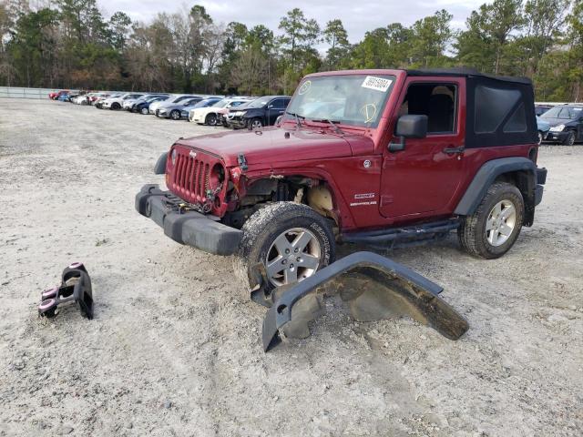 1C4AJWAG9DL606983 - 2013 JEEP WRANGLER SPORT RED photo 1