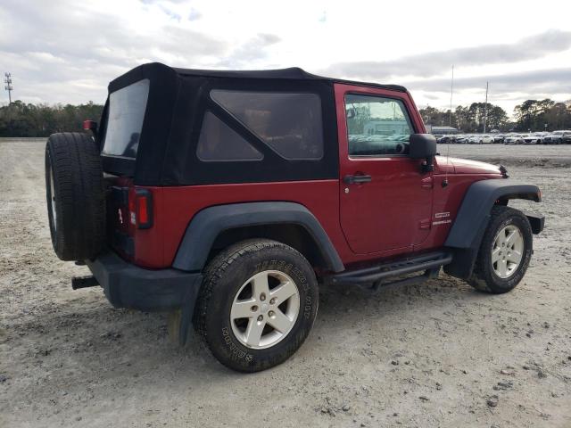 1C4AJWAG9DL606983 - 2013 JEEP WRANGLER SPORT RED photo 3