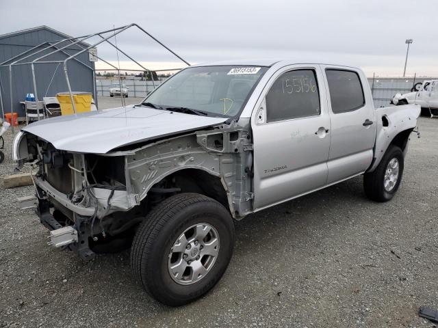 5TEJU62N97Z326779 - 2007 TOYOTA TACOMA DOUBLE CAB PRERUNNER SILVER photo 1