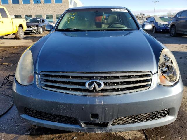 JNKCV51F45M300847 - 2005 INFINITI G35 BLUE photo 5