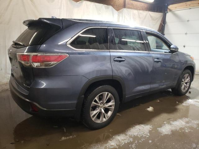 5TDJKRFH2FS146700 - 2015 TOYOTA HIGHLANDER XLE BLUE photo 3