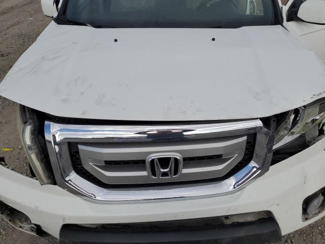 5FNYF3H58BB029012 - 2011 HONDA PILOT EXL WHITE photo 11