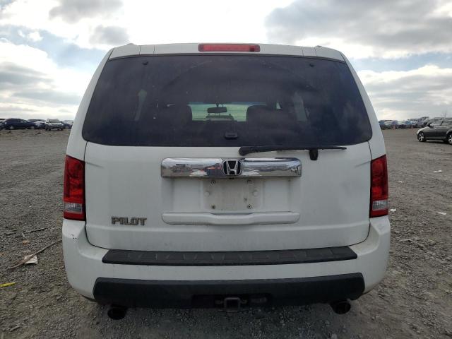 5FNYF3H58BB029012 - 2011 HONDA PILOT EXL WHITE photo 6