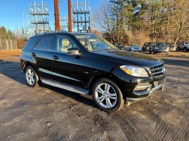 4JGDA5HB2CA007124 - 2012 MERCEDES-BENZ ML 350 4MATIC BLACK photo 1