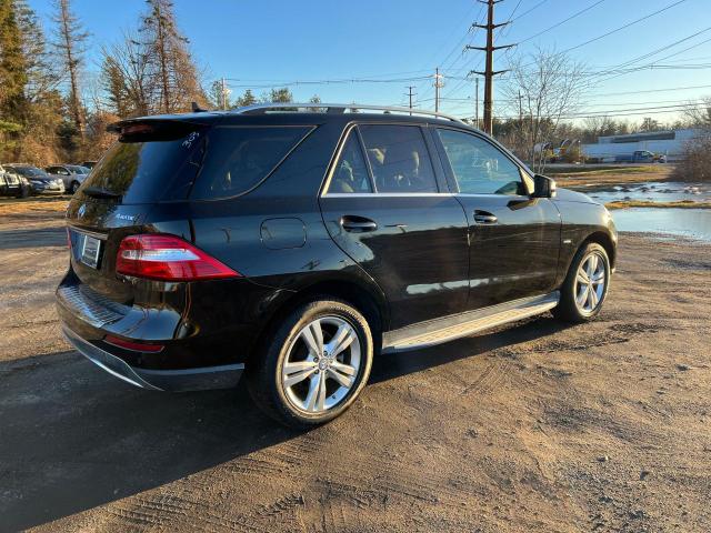 4JGDA5HB2CA007124 - 2012 MERCEDES-BENZ ML 350 4MATIC BLACK photo 4