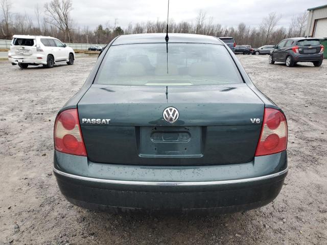 WVWRU63B85E053552 - 2005 VOLKSWAGEN PASSAT GLX GREEN photo 6