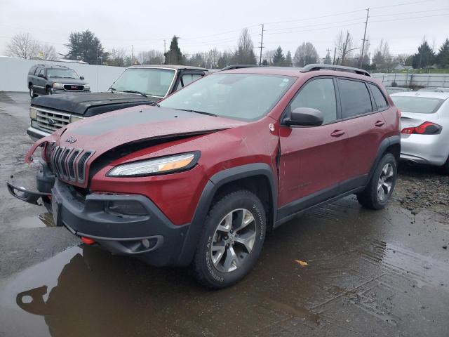 1C4PJMBS9GW164016 - 2016 JEEP CHEROKEE TRAILHAWK RED photo 1