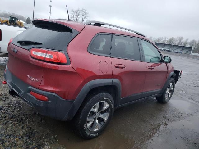 1C4PJMBS9GW164016 - 2016 JEEP CHEROKEE TRAILHAWK RED photo 3