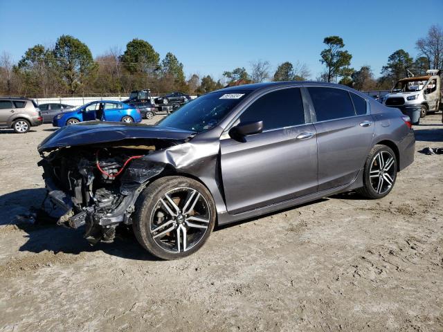 1HGCR2F54HA077415 - 2017 HONDA ACCORD SPORT GRAY photo 1